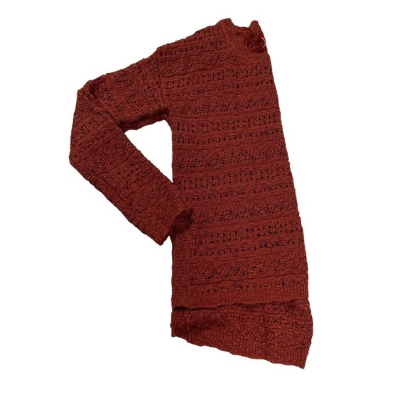 UNIONBAY Sweater Women's Long Sleeve Loose Knit Split Hem Pullover Brown Large - Picture 4 of 9